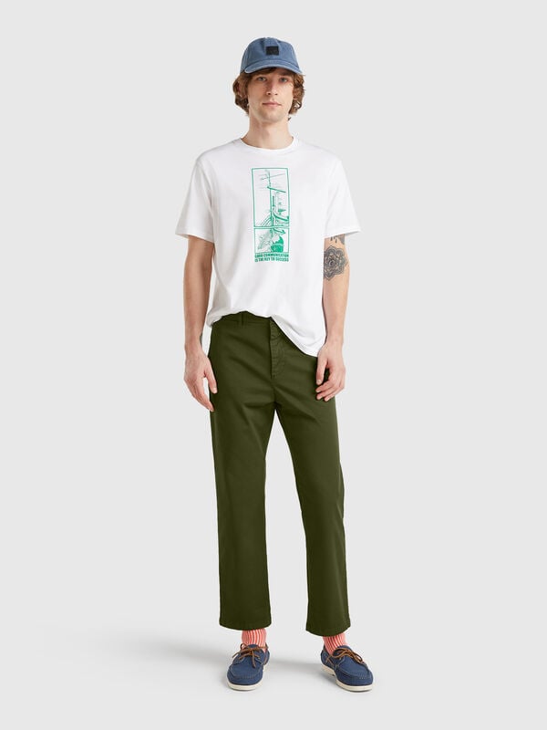 Pantalón chino recto Hombre