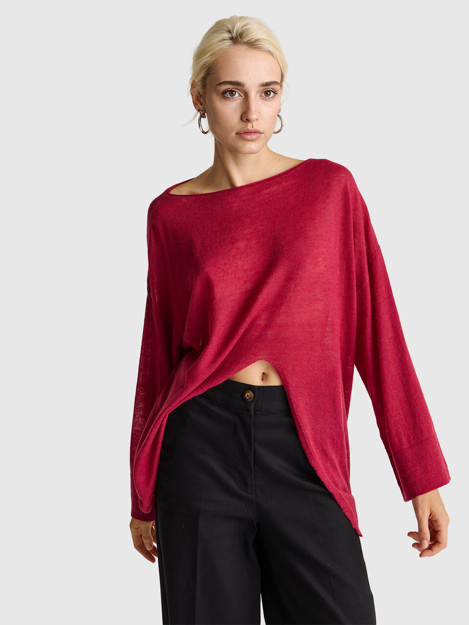 BOAT-NECK SWEAT.L/S Mujer image number null