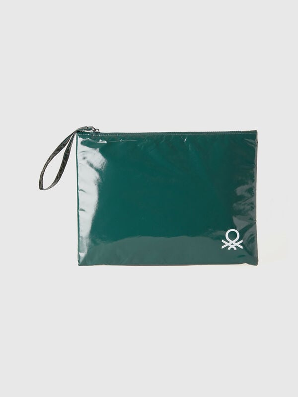 Bolso plano grande con logotipo