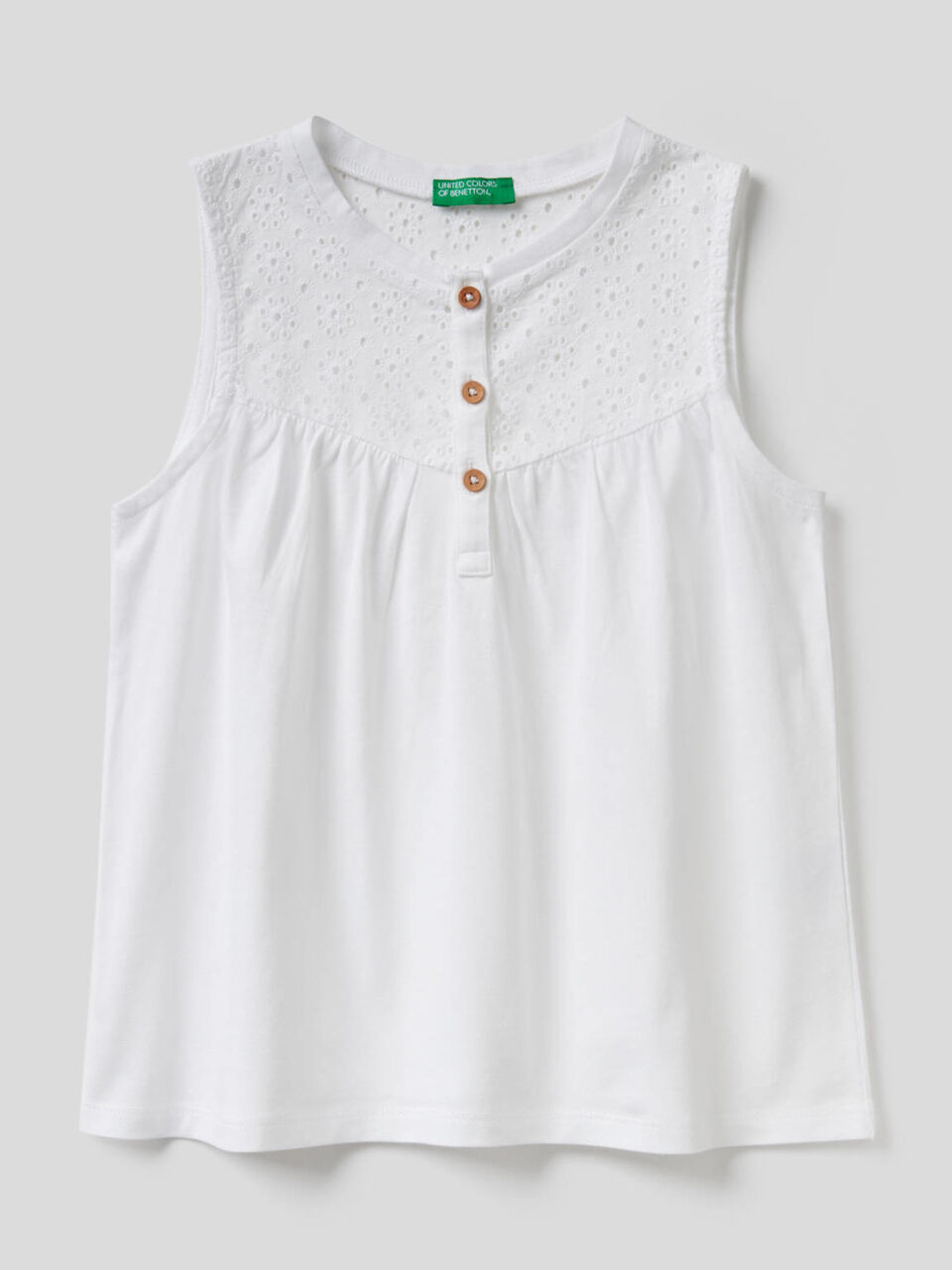 Blusa sin mangas de 100% algodón image number 1