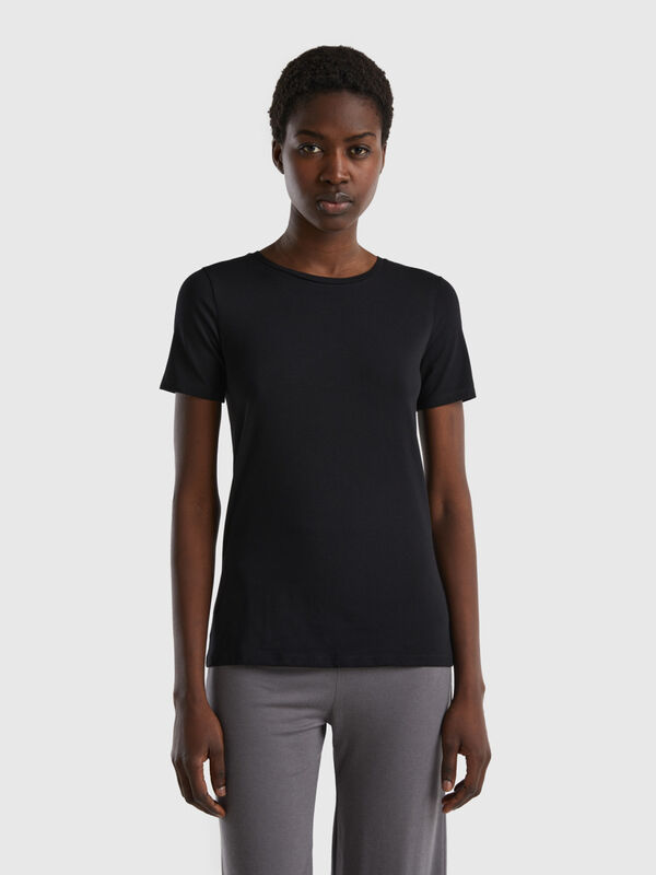 Camiseta de algodón orgánico super stretch Mujer