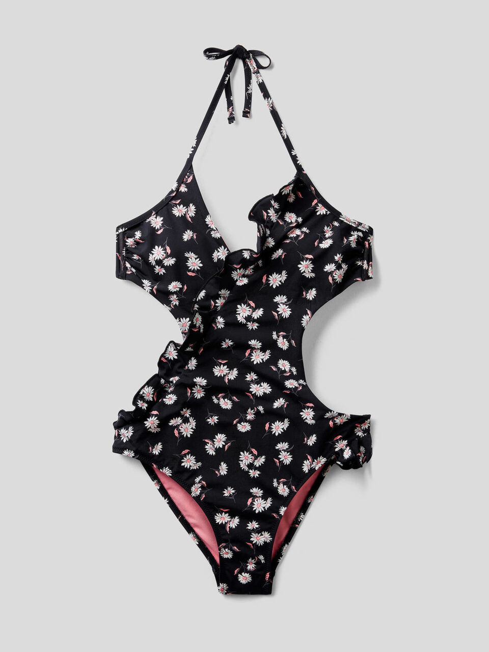 Bañador trikini con estampado floral image number 1