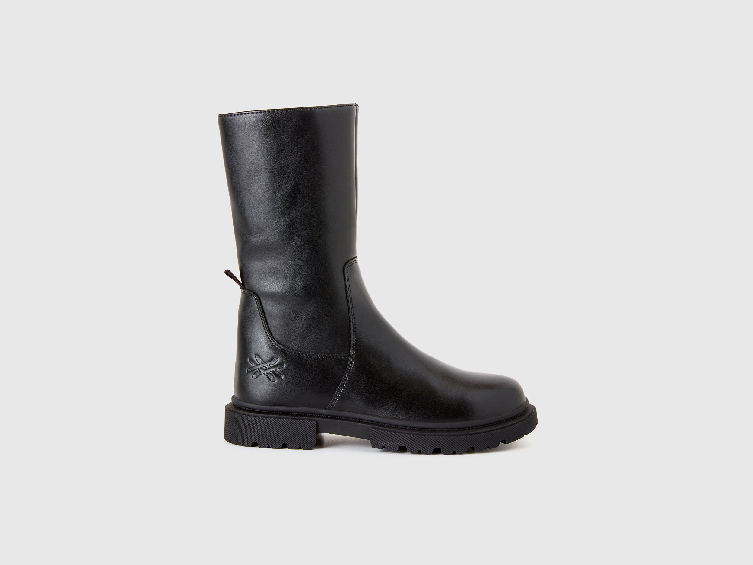 Botas de tejido revestido Negro Benetton