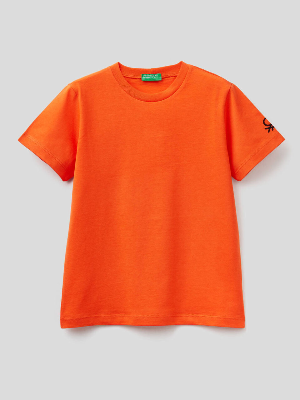 Camiseta de algodón orgánico con estampado de logotipo image number 1