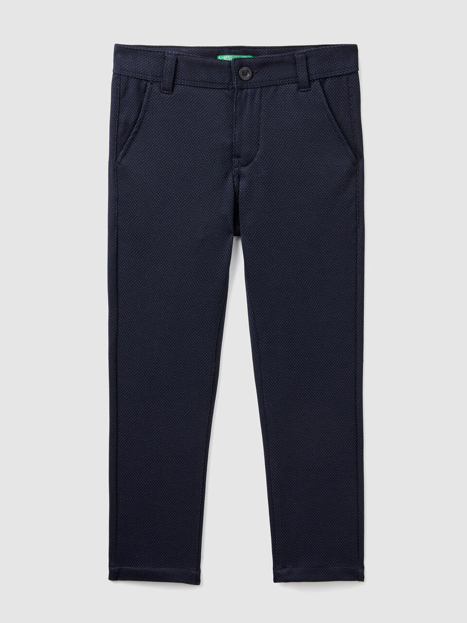 Pantalones jacquard slim fit image number 1