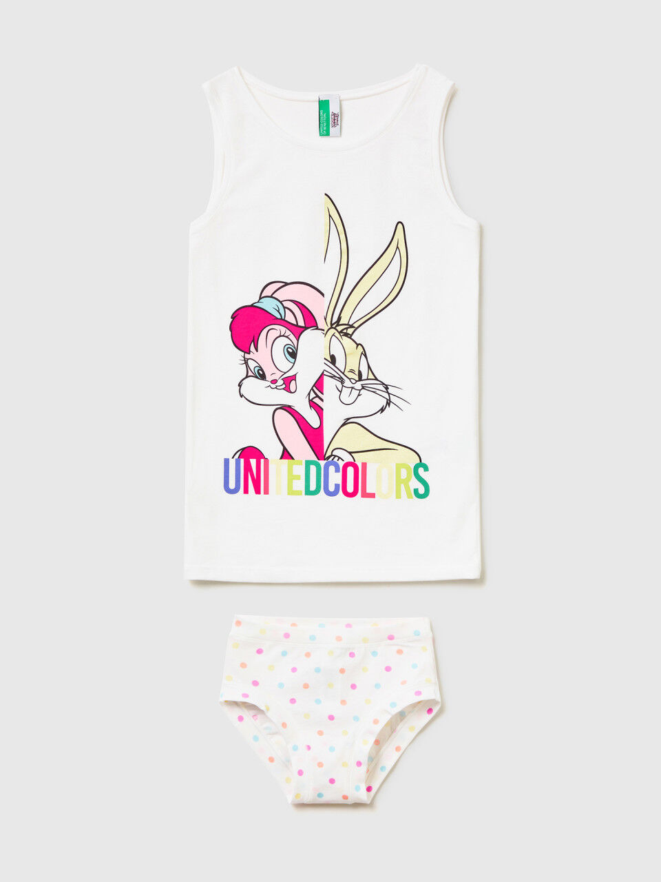 Camiseta de tirantes y braguita de Bugs Bunny y Lola
