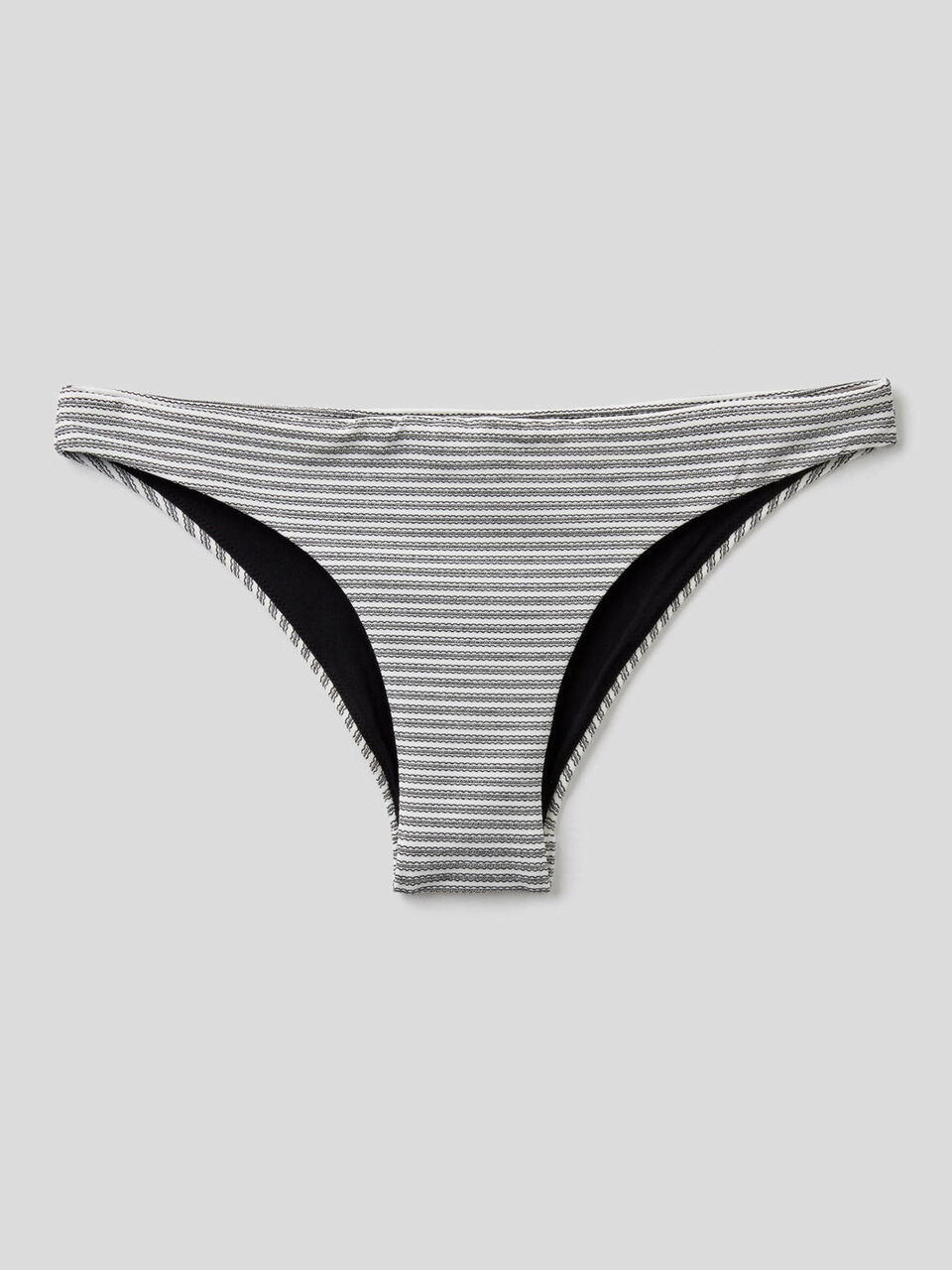Braguita de bikini de rayas con lúrex image number 1