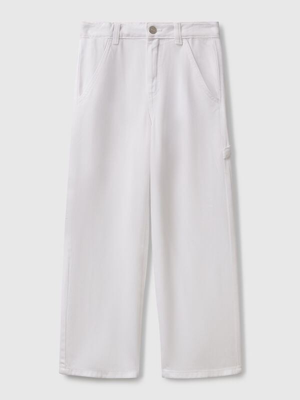 Pantalón fluido estilo trabajador Niña