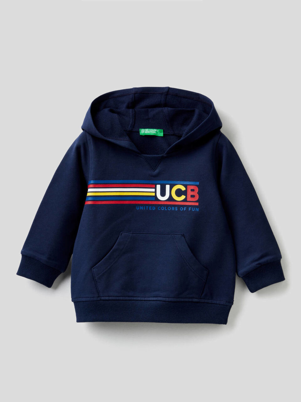 Sudadera de algodón elástico con capucha image number 1