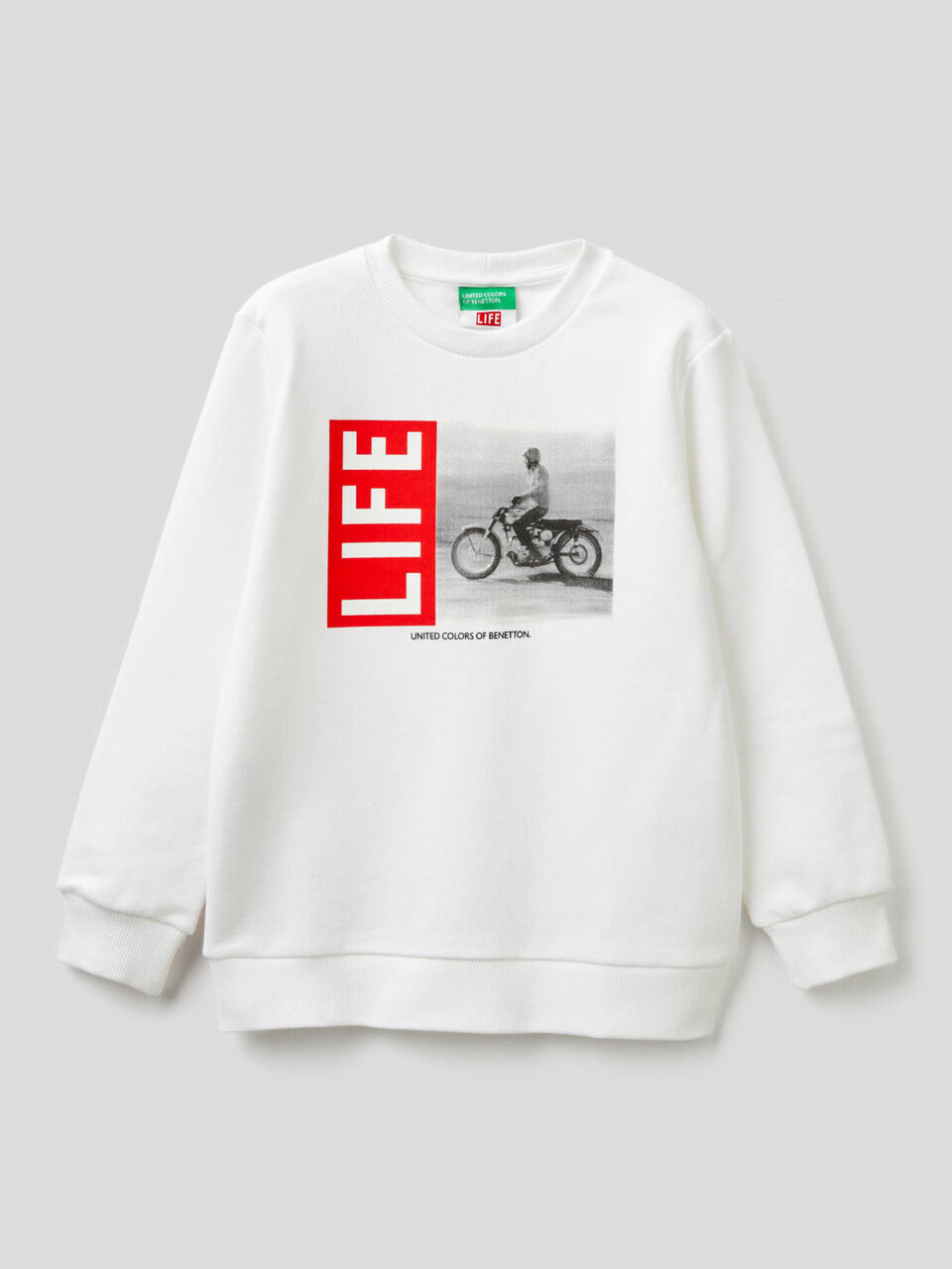 Sudadera "Life" en algodón 100% orgánico image number 1