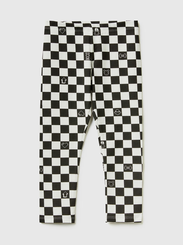 Leggings estampados de algodón elástico