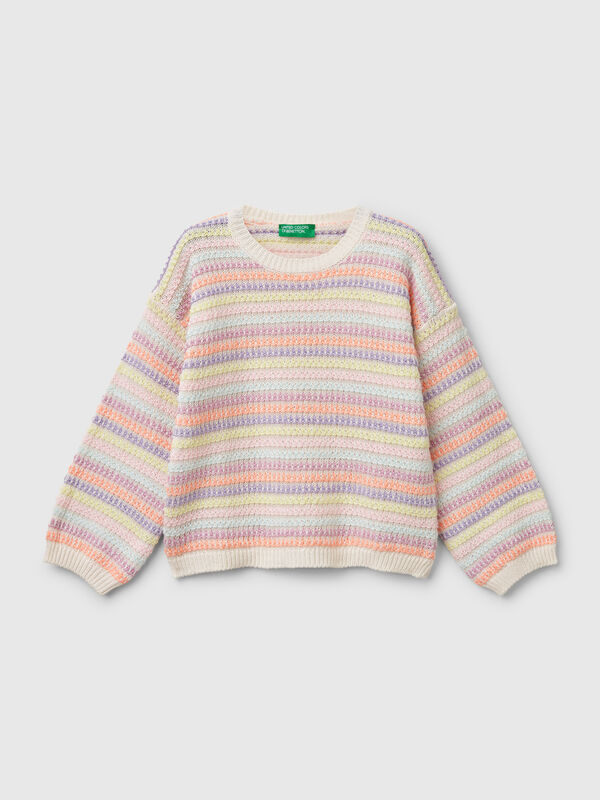 Jersey de rayas multicolor Niña