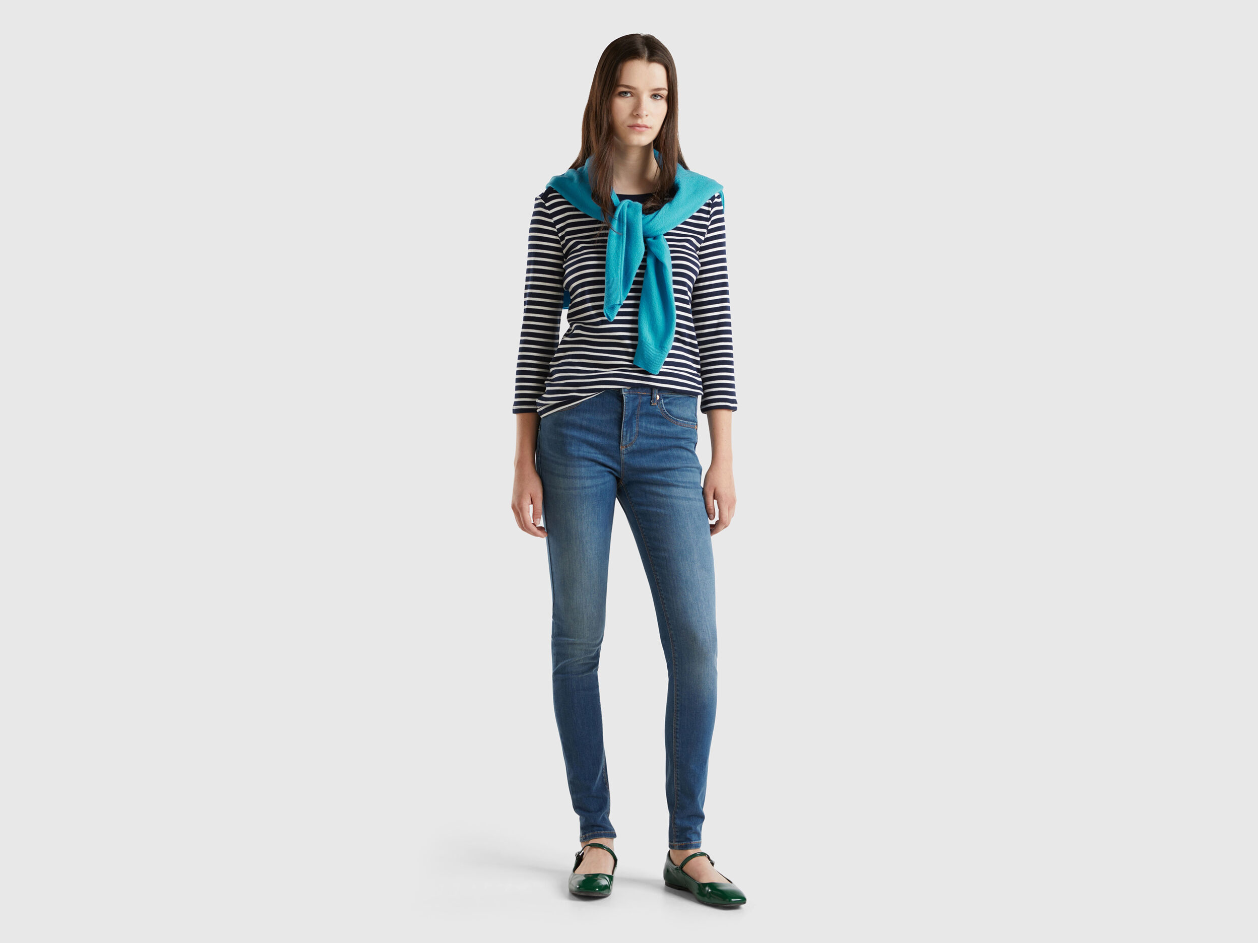 Vaqueros Skinny Mujer Nueva Coleccion 2024 Benetton