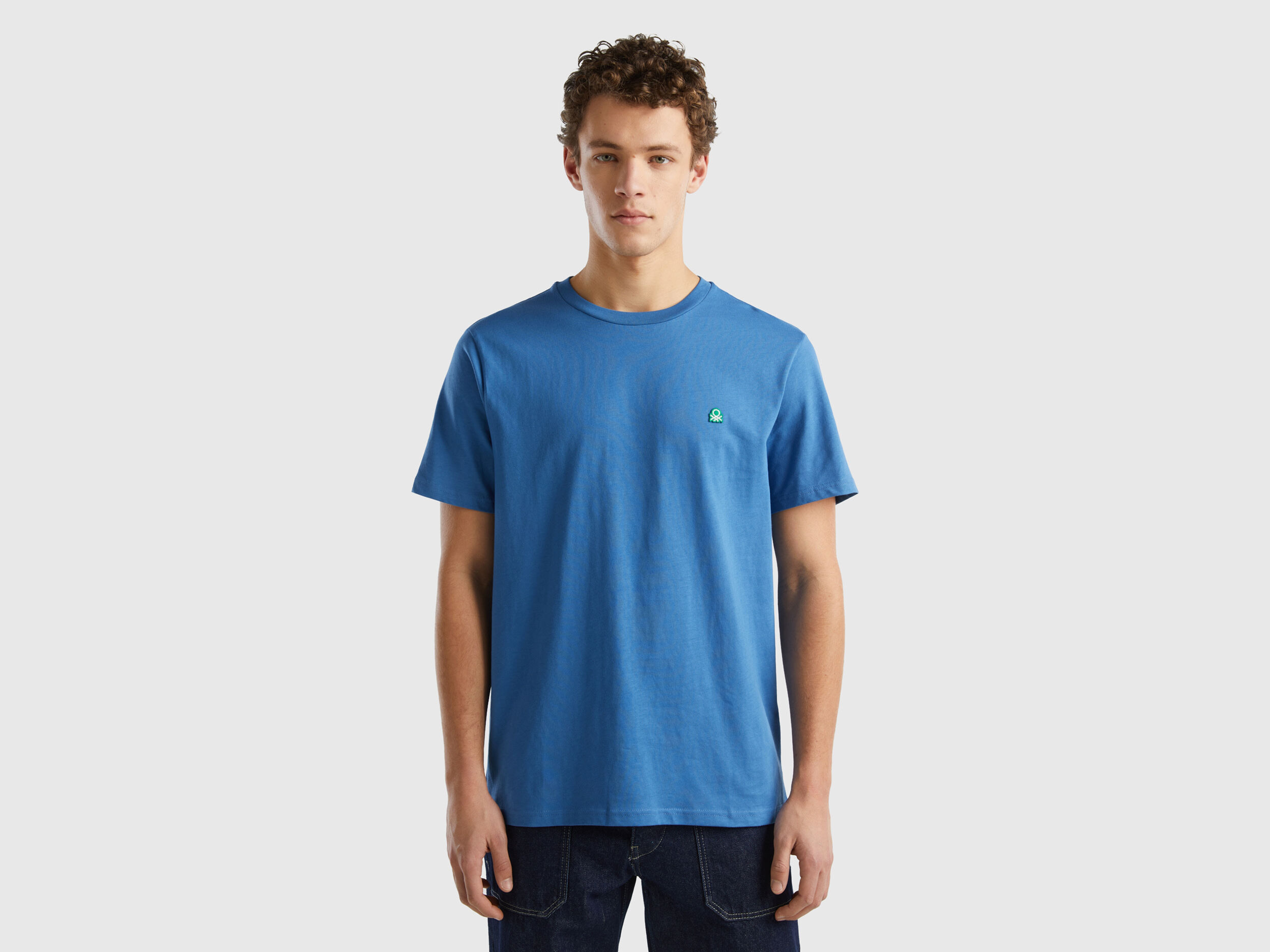 Benetton camiseta básica mujer sales