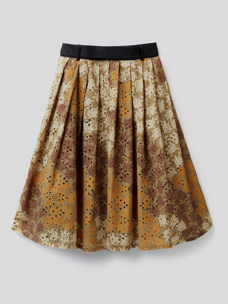 Falda de pliegues con estampado image number 2