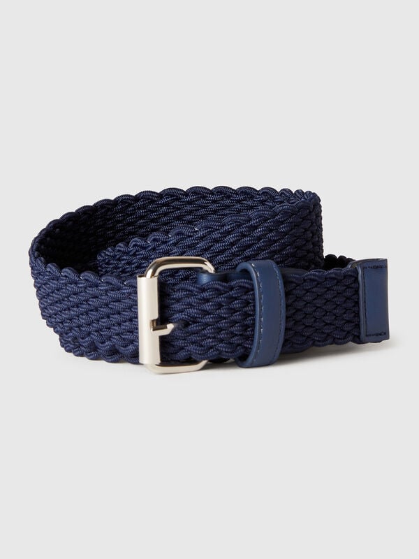 Cinturón cinta elástica azul oscuro Hombre