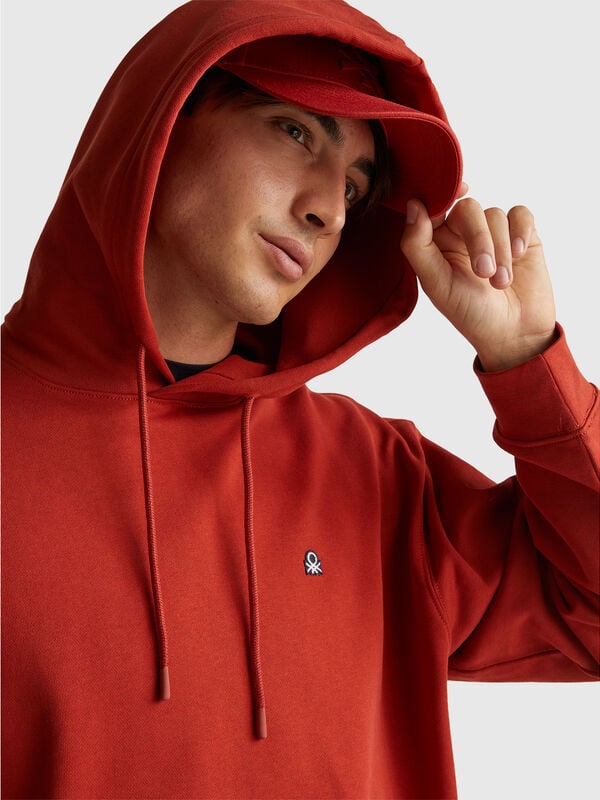 Sudadera con capucha de algodón Hombre