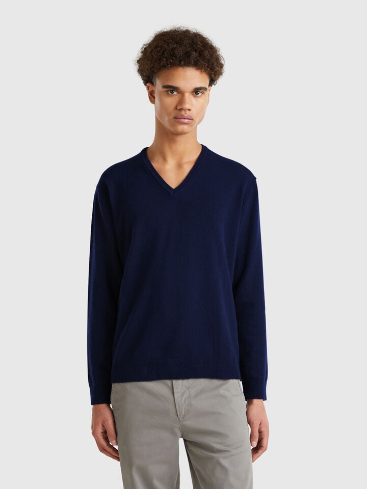 V NECK SWEATER L/S Hombre