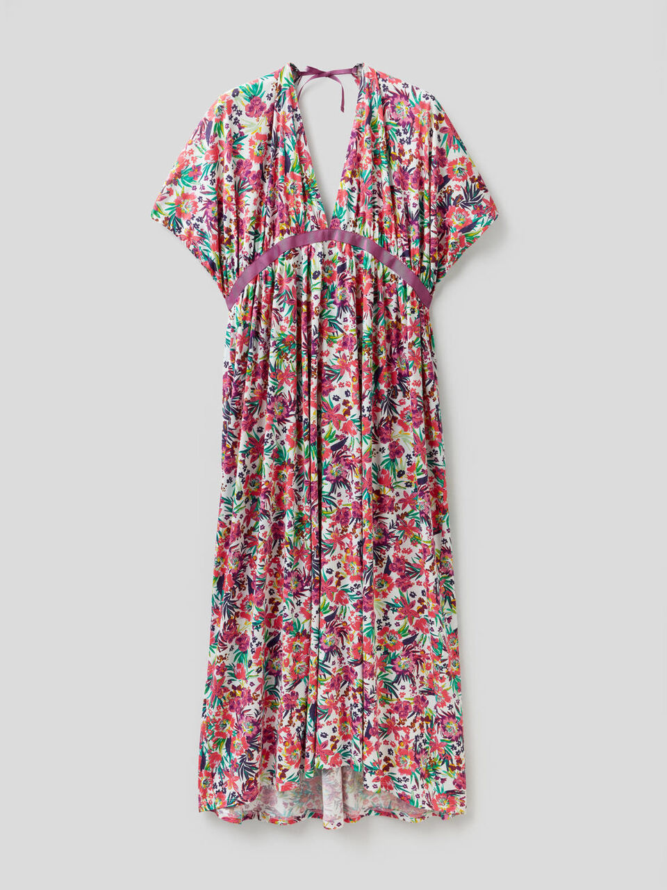 Vestido playero con estampado floral image number 1