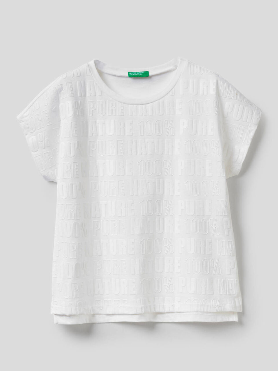 Camiseta de 100% algodón con estampado en relieve image number 1
