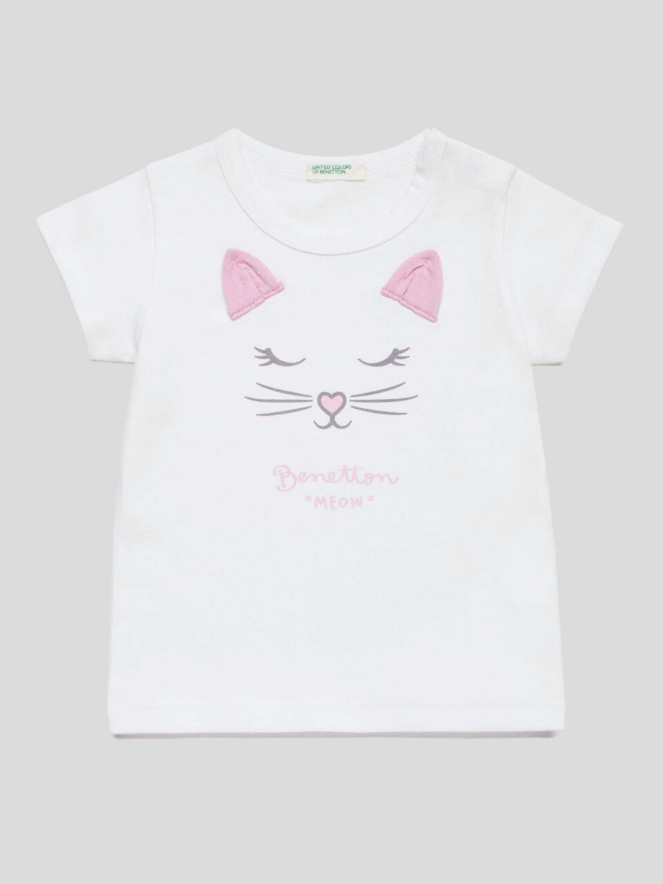 Camiseta con estampado y orejas image number 1