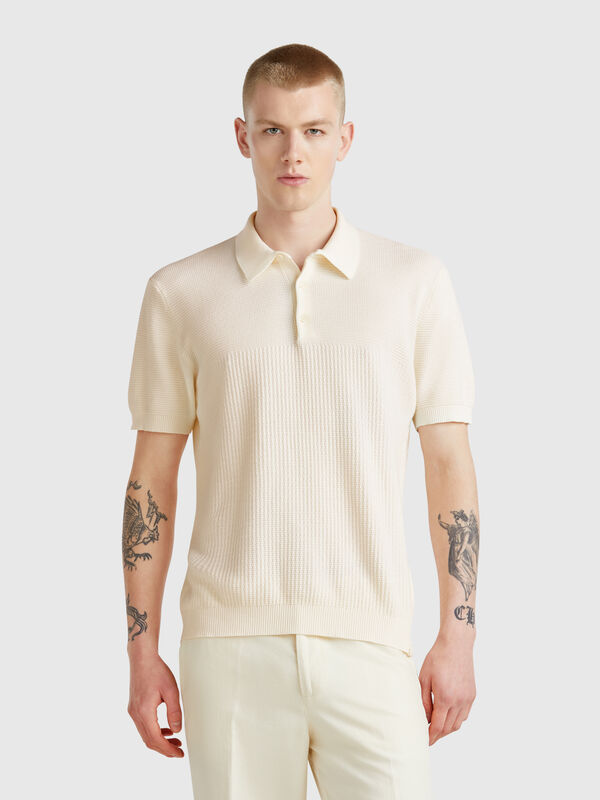 Polo de punto de manga corta Hombre