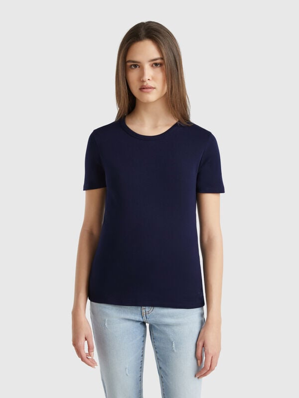 Camiseta de algodón de fibra larga Mujer