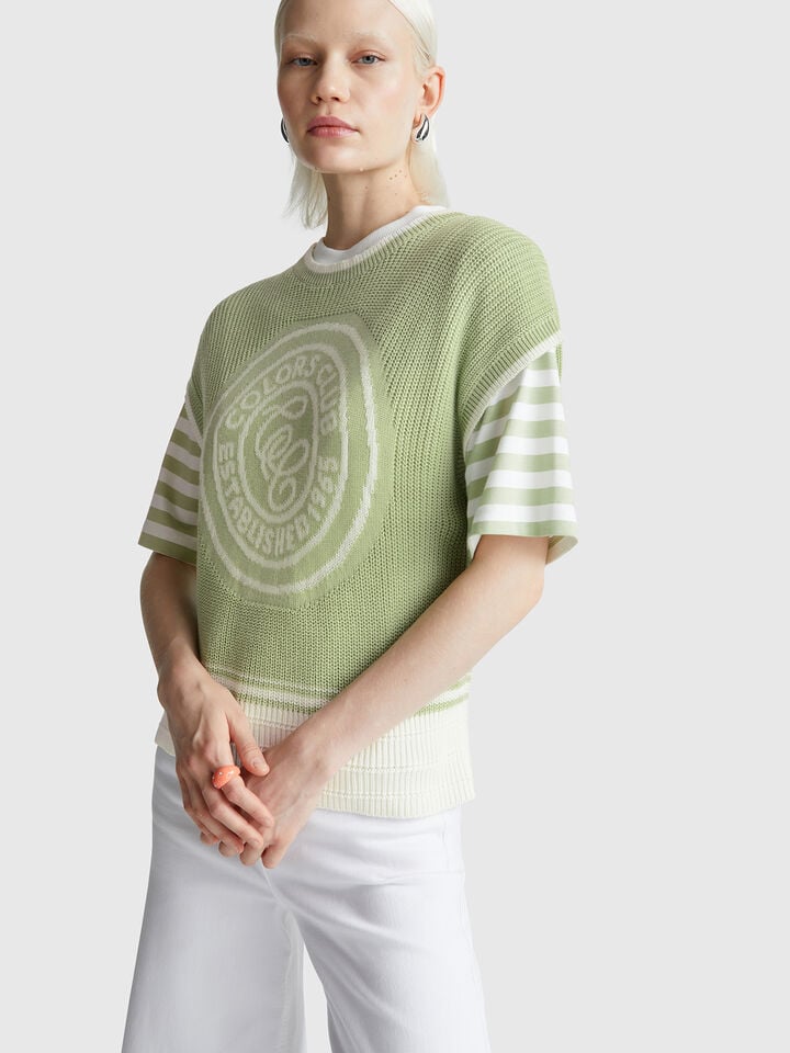 SLEEVELESS SWEATER Mujer