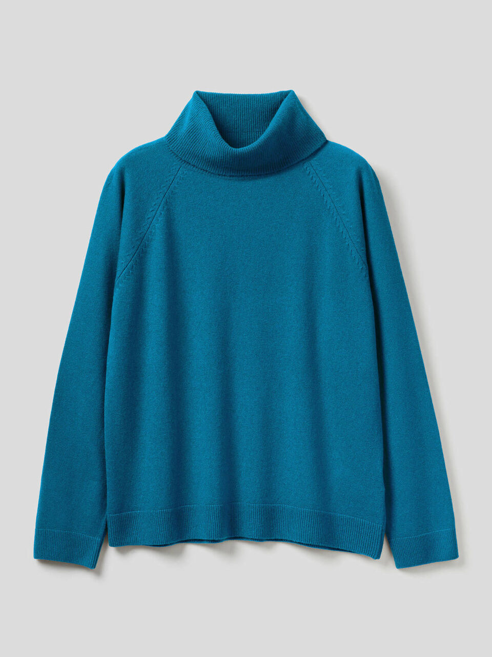 Jersey de cuello alto en mezcla de lana y cachemir image number 1