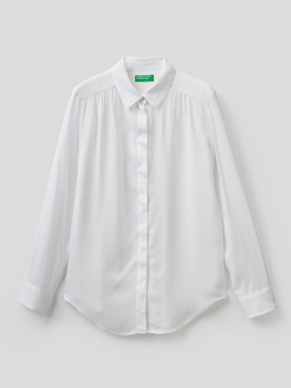 Camisa fluida con frunces image number 1