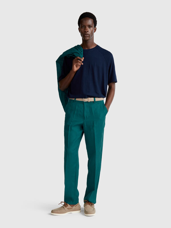 Chinos de puro lino Hombre