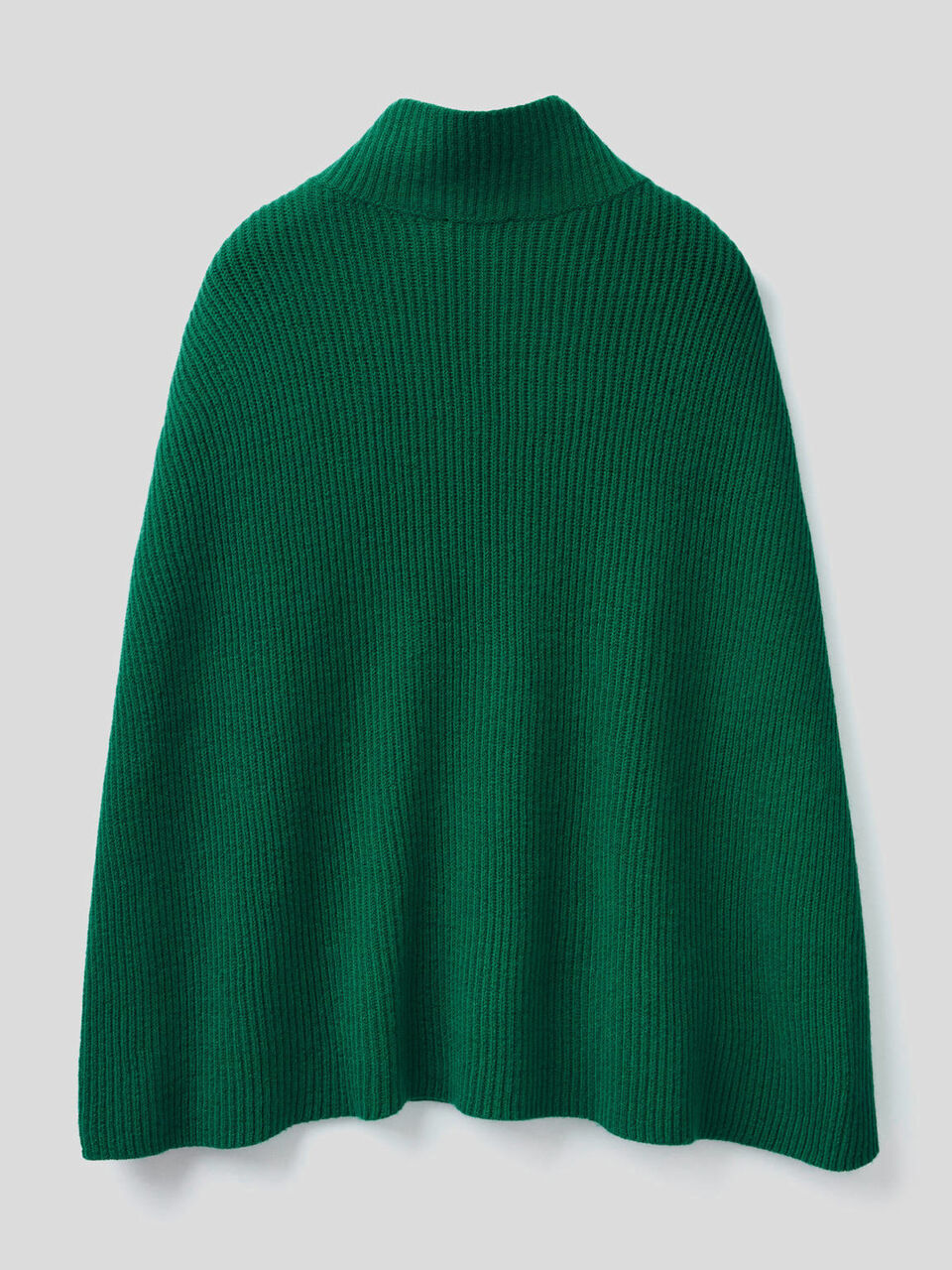 Poncho de suave lana mixta image number 2