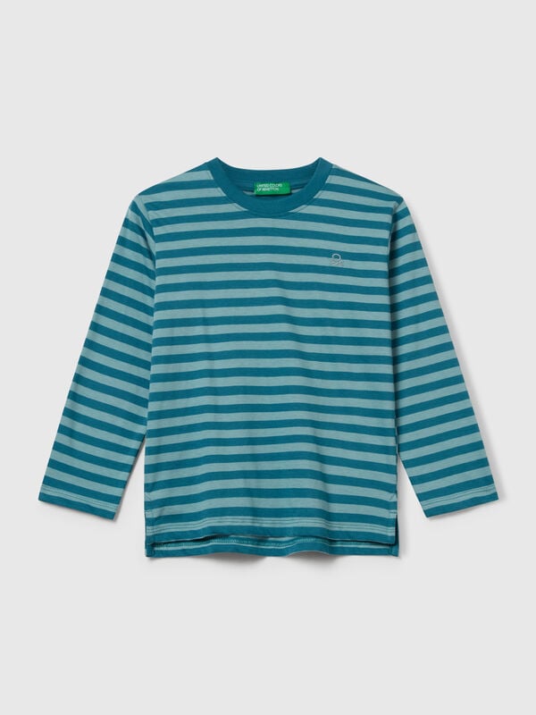 Camiseta de manga larga a rayas Niño