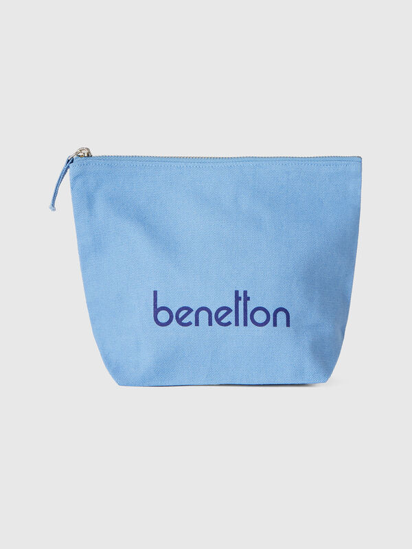 Bolso plano azul claro de 100 % algodón