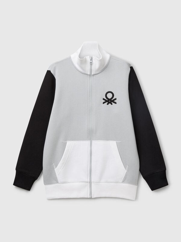 Sudadera con cremallera de algodón puro Niño