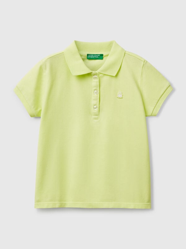 Polo de manga corta de algodón  Niña