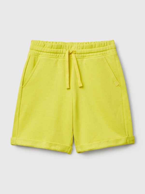 Bermudas de felpa de puro algodón Niño