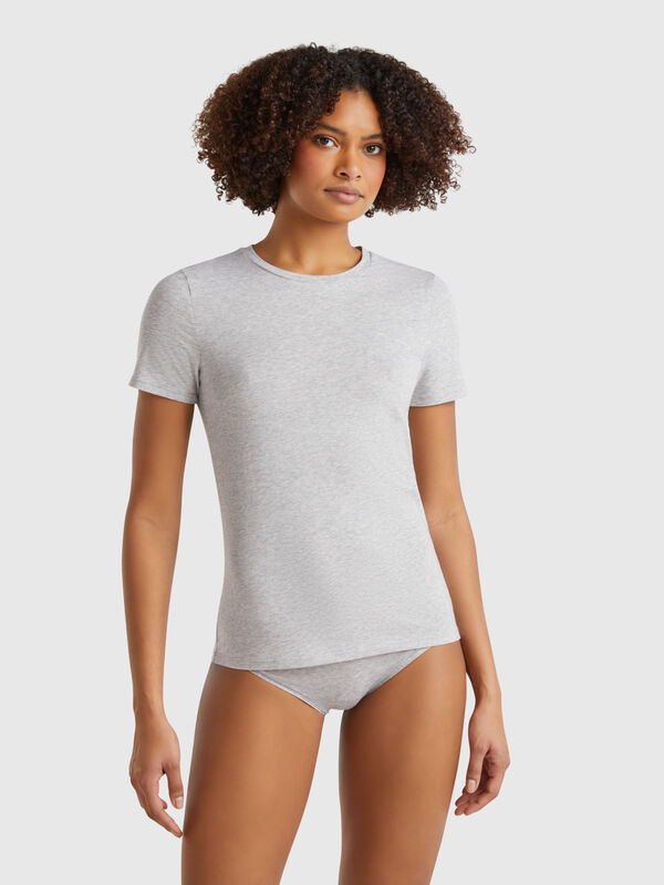 Camiseta de algodón superelástica Mujer