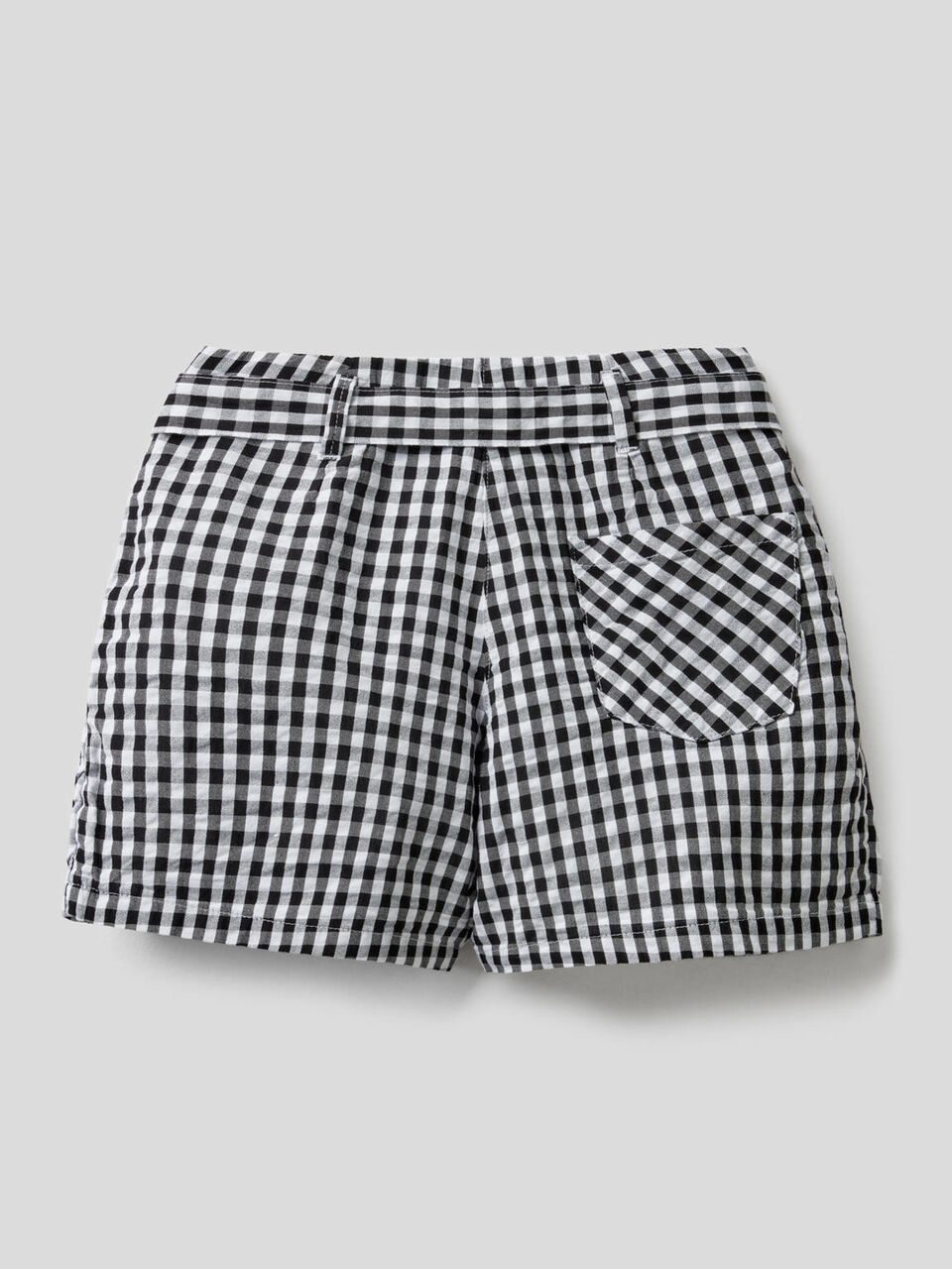 Pantalón corto con estampado de Vichy image number 2
