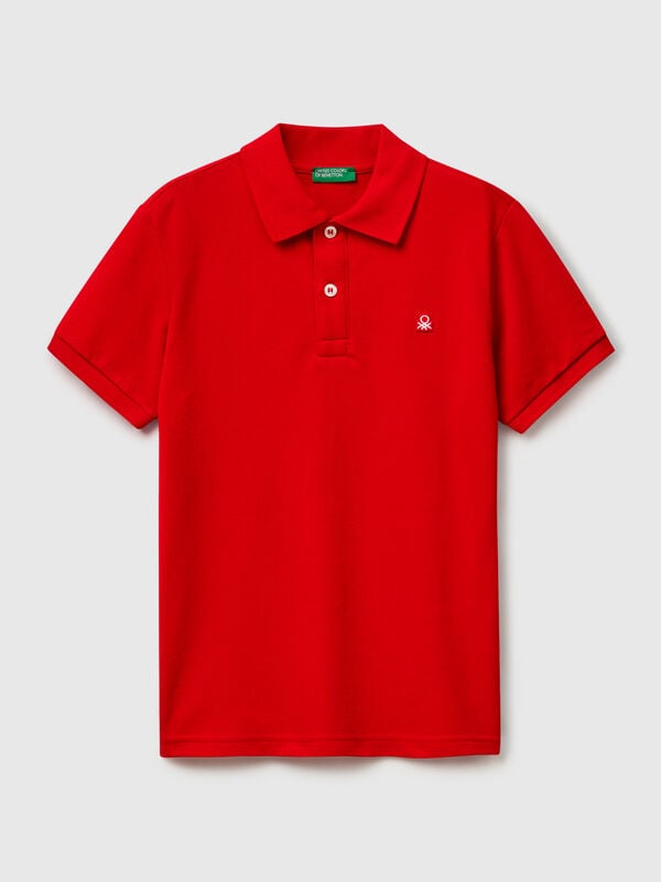 Polo slim fit de puro algodón Niño