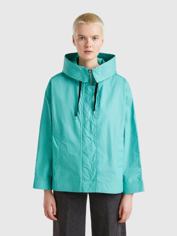 Chaqueta overfit de nailon Mujer
