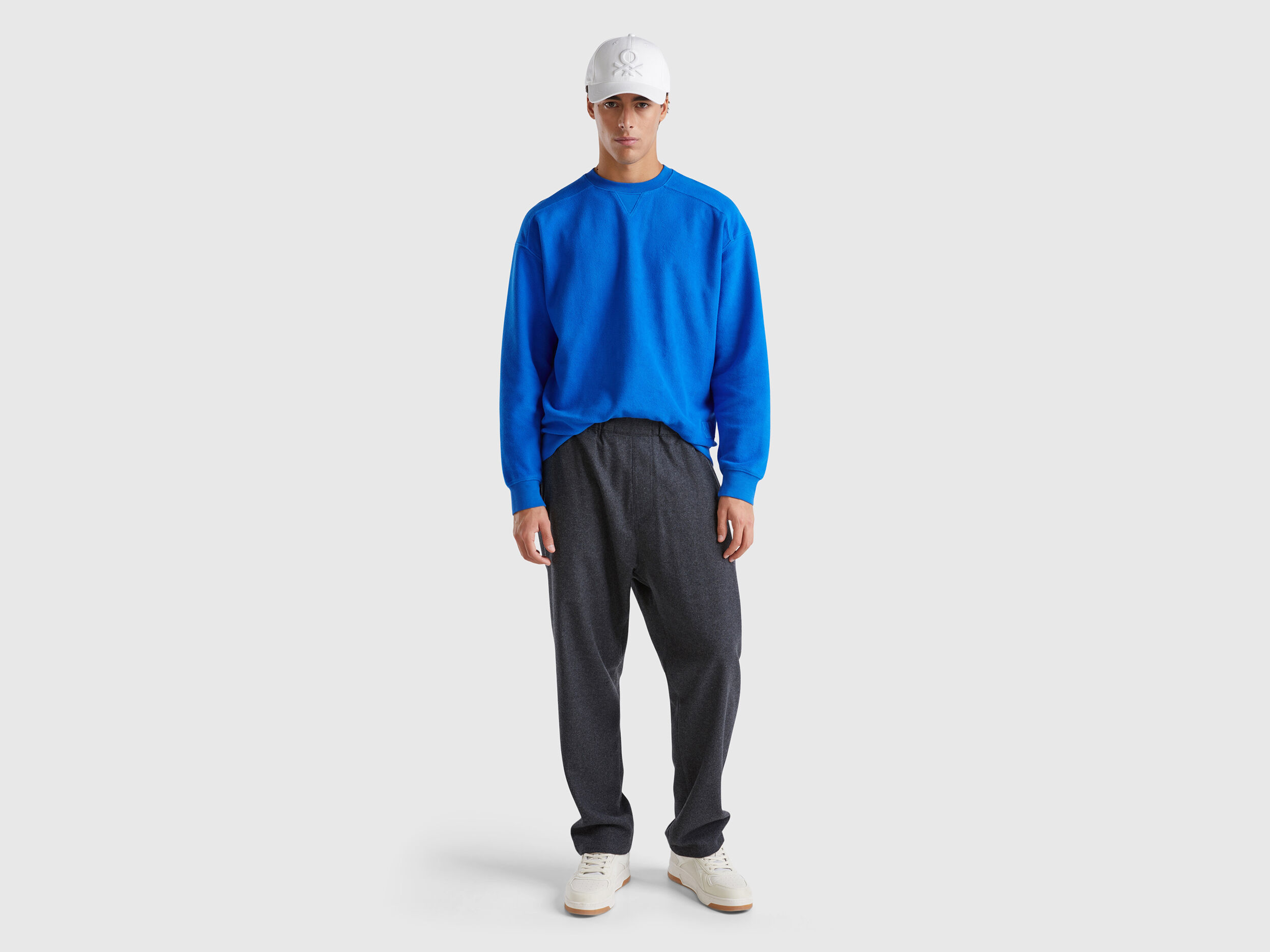 Pantalones de Felpa Hombre Nueva Coleccion 2024 Benetton