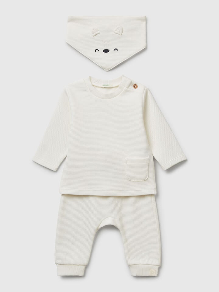 T-SHIRT+TROUS+NAP-KI Recién nacidos