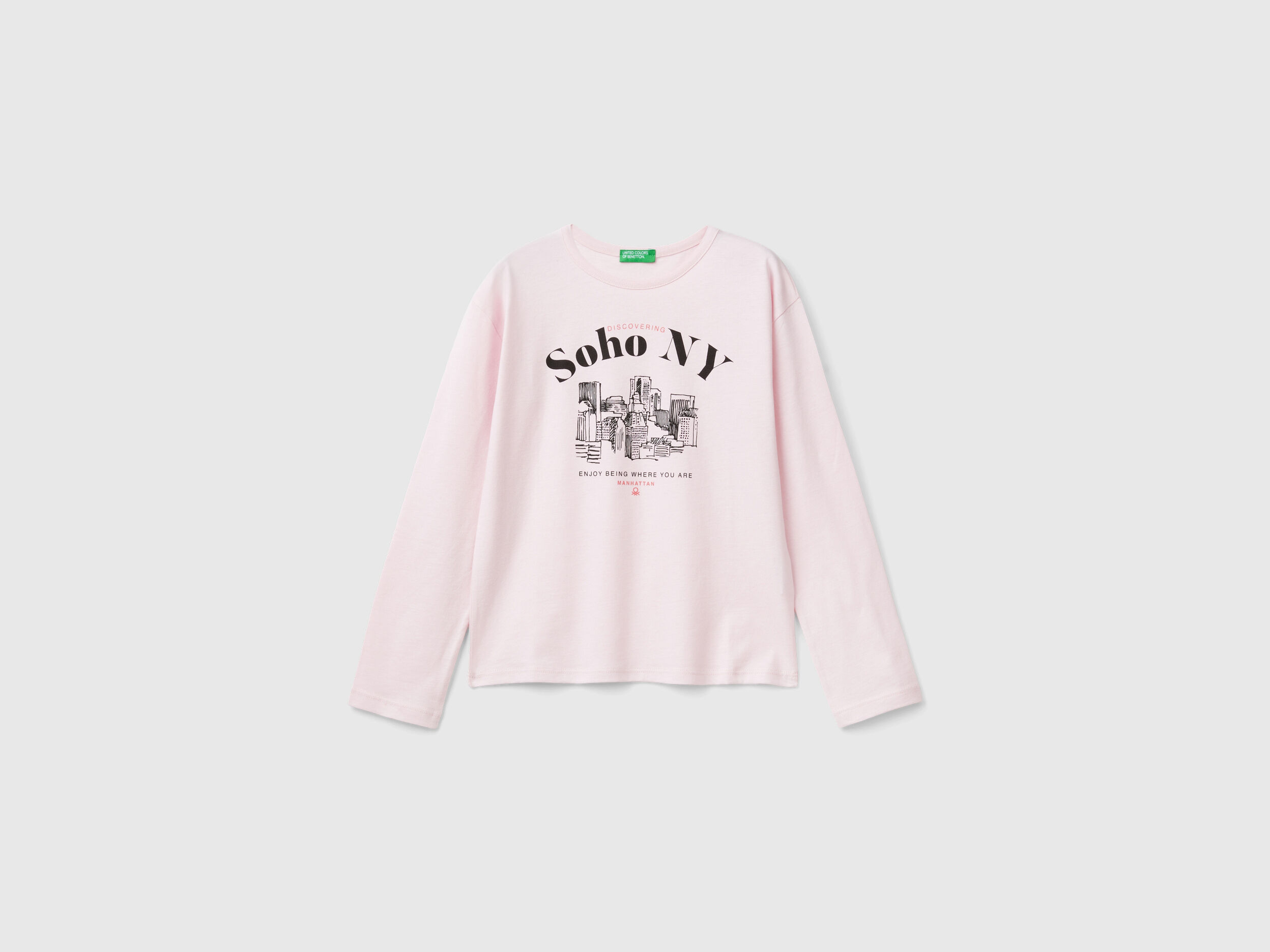 Benetton camisetas niña manga larga 2025