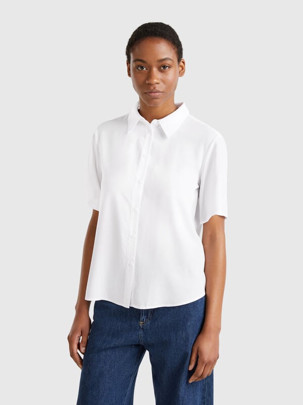 Camisa manga 3/4 de viscosa Mujer