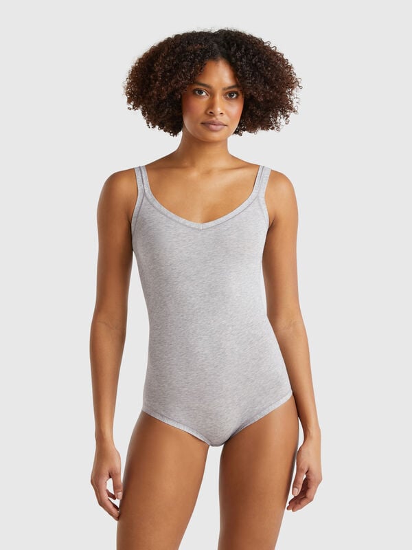 Body de algodón súper elástico Mujer