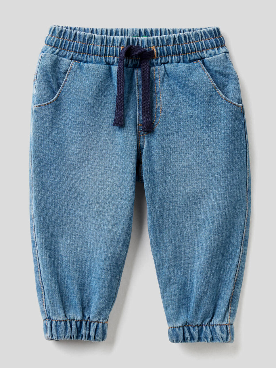 Pantalón de felpa de efecto denim image number 1