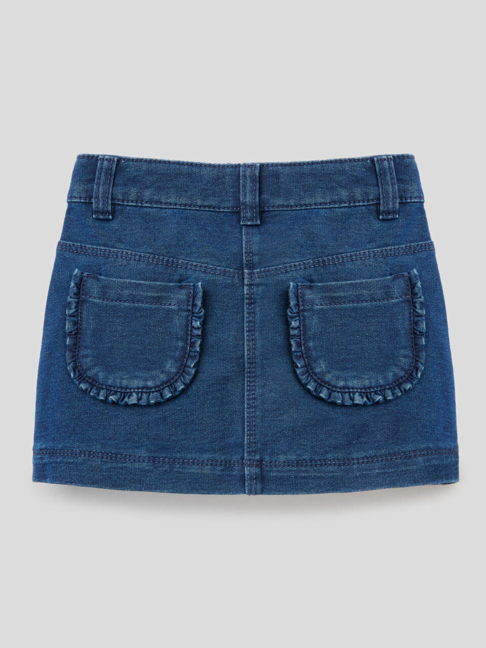 Minifalda de felpa de efecto denim image number null