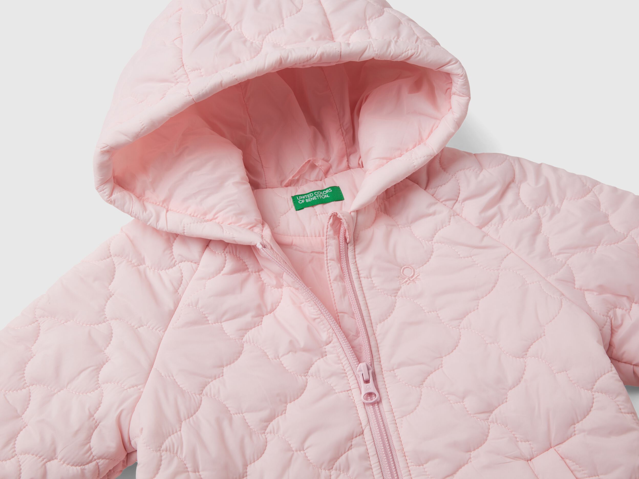 Abrigo ligero acolchado Rosa Benetton