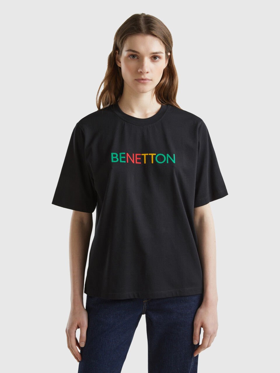 Camisetas basicas benetton shop mujer